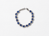 Blue Gemstone Silver Bracelet