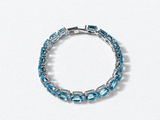 Blue Topaz Silver Bracelet