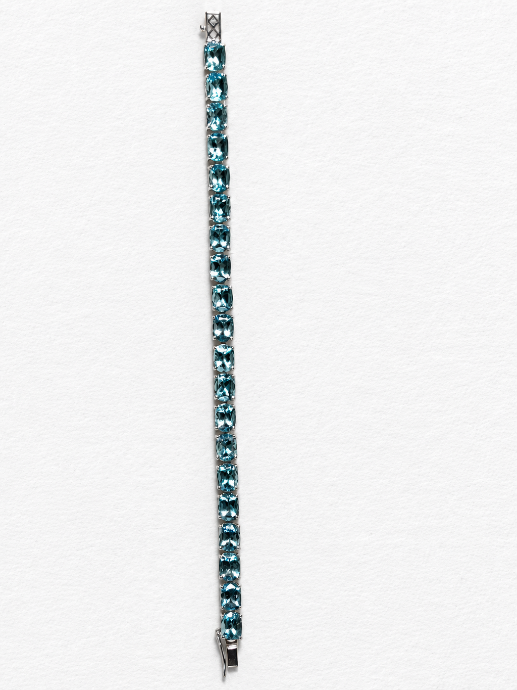 Blue gemstone silver bracelet
