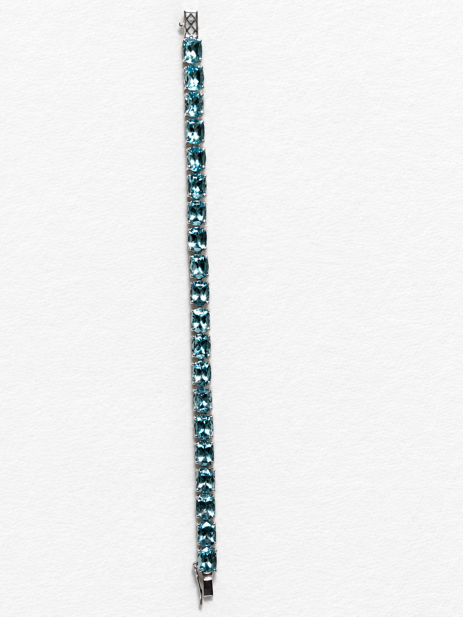 Blue Topaz Silver Bracelet