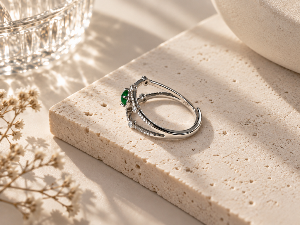 Jadeite Jewelry 02 ring side detail