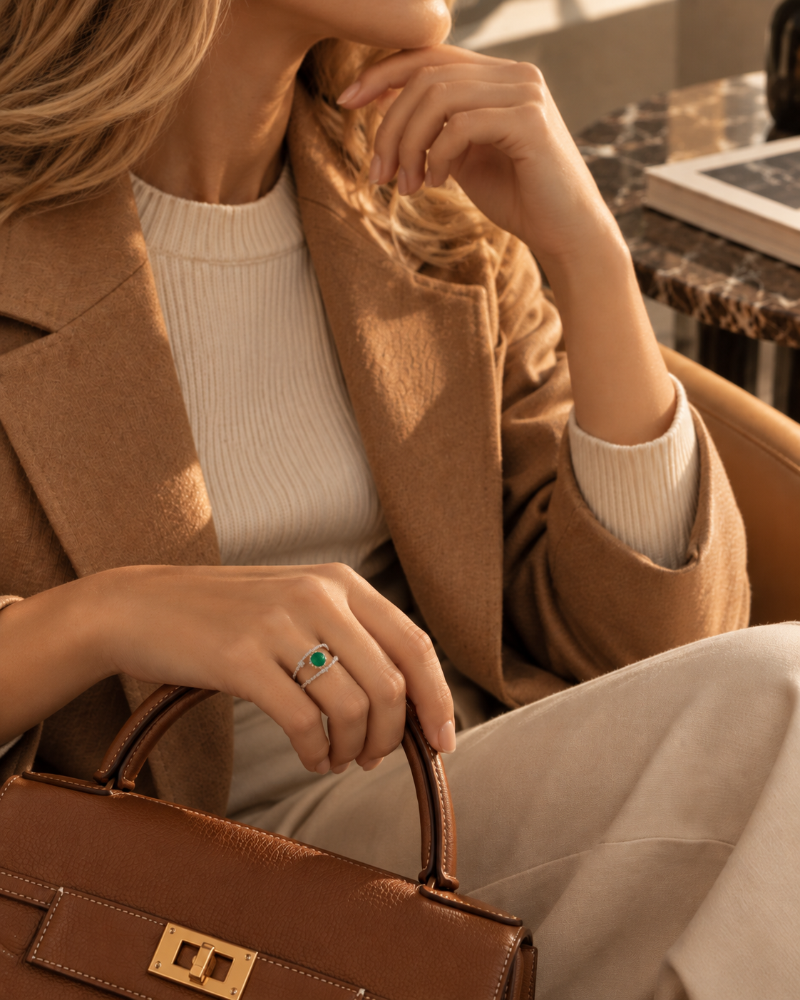 Jadeite Jewelry 02 worn with camel coat