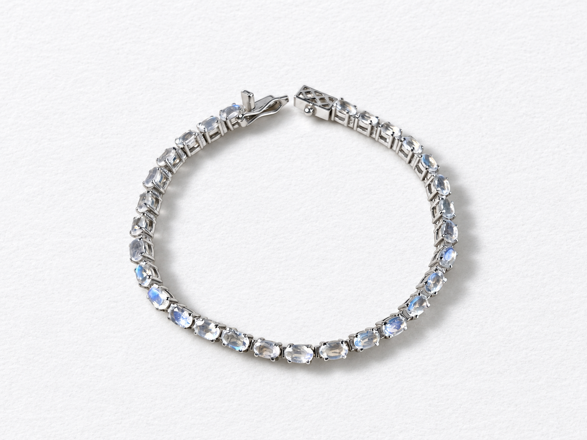 Moonstone silver bracelet