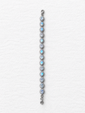 Moonstone silver bracelet front view