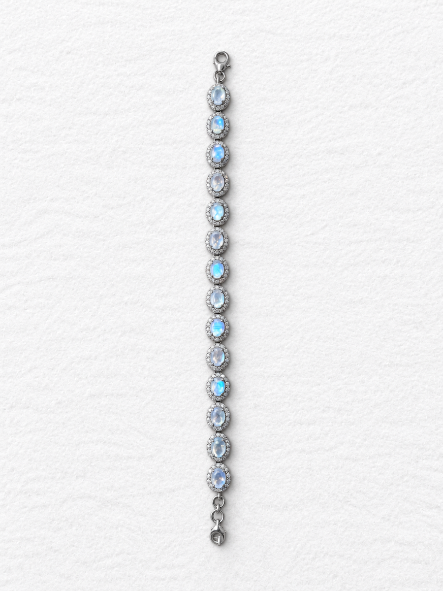 Moonstone Silver Bracelet