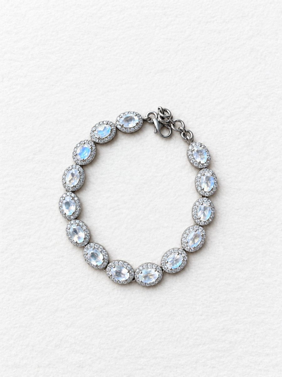 Moonstone Silver Bracelet