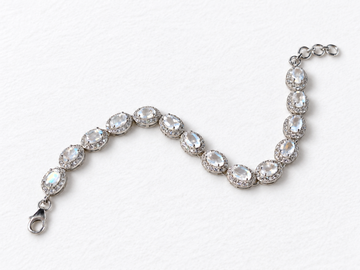 Moonstone silver bracelet replacement product view