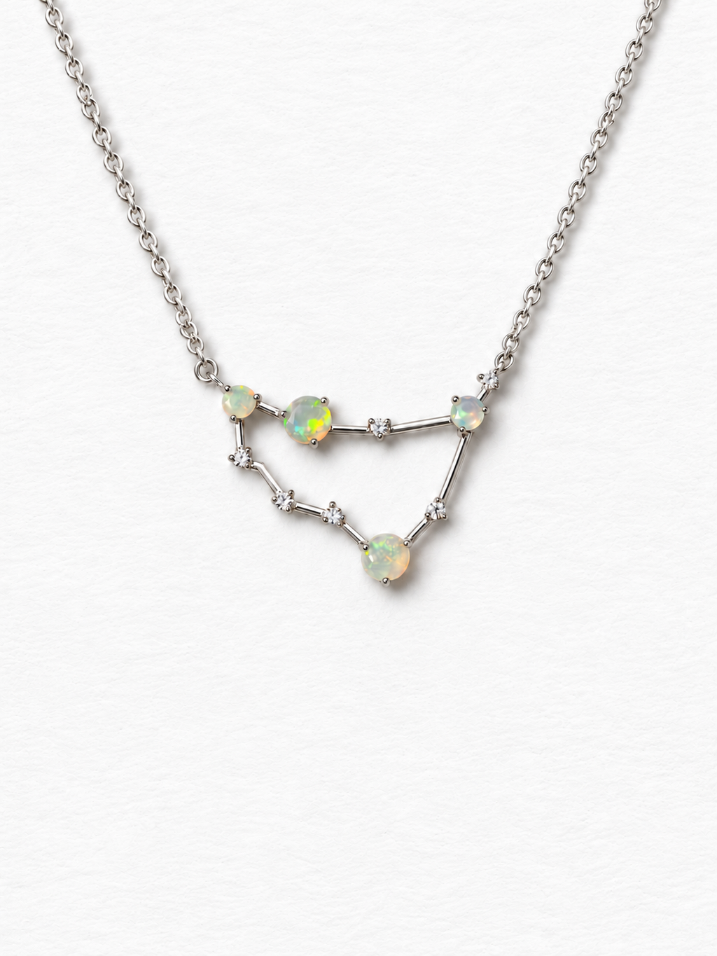 Opal constellation necklace