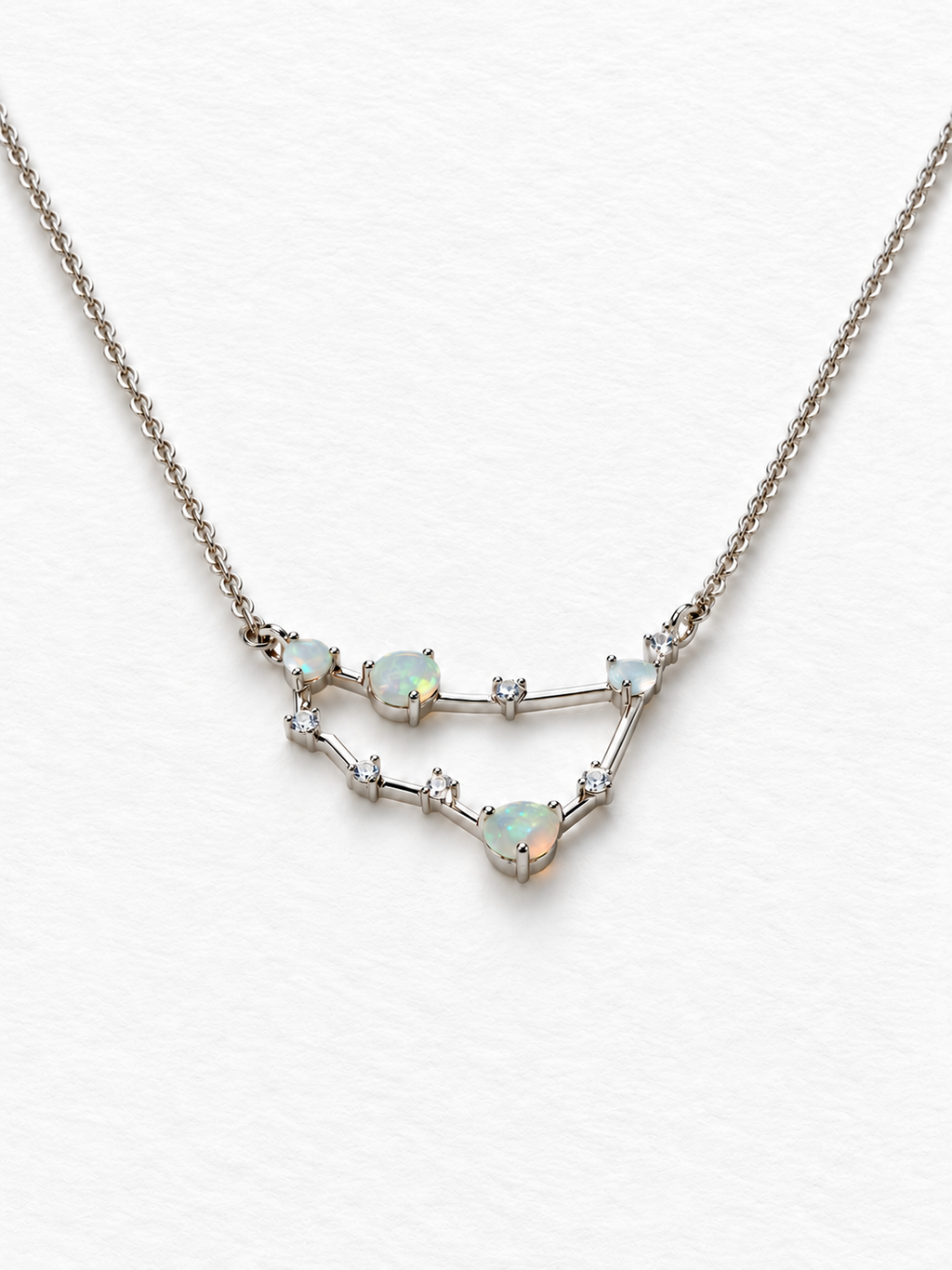 Opal constellation necklace