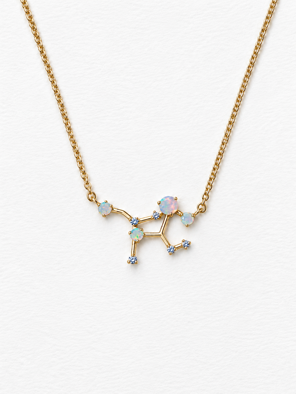 Opal constellation necklace