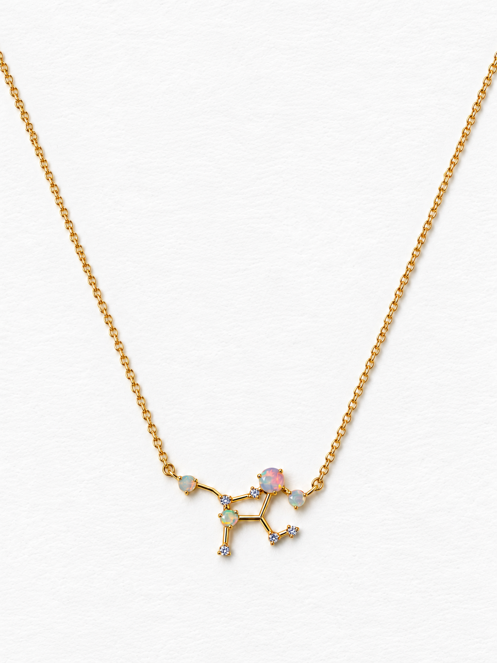 Opal constellation necklace