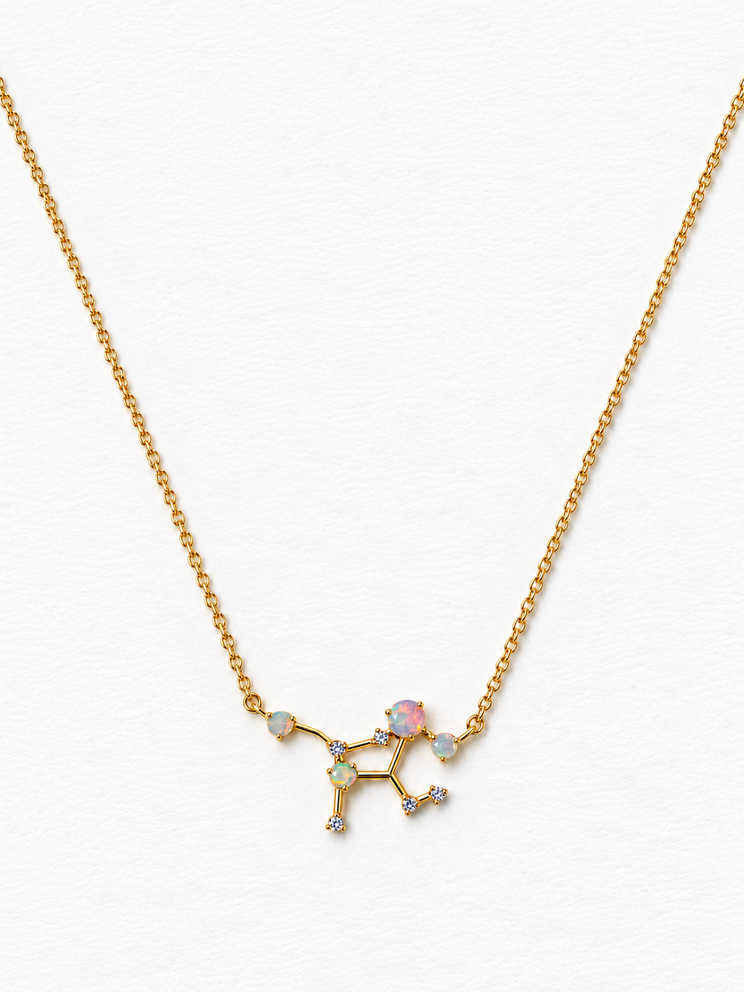 Opal constellation necklace