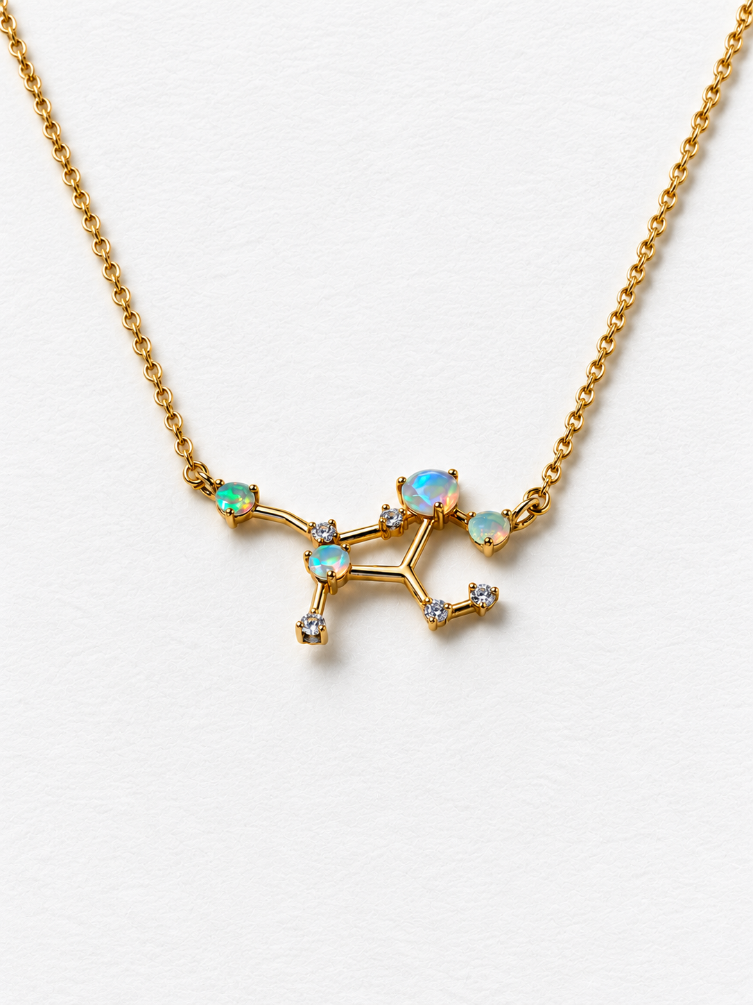 Opal constellation necklace