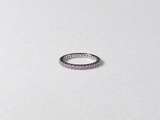 Pink Gemstone Eternity Silver Ring