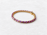 Pink Gemstone Gold Bracelet