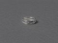 Silver braided ring