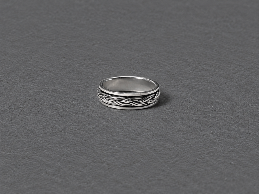 Silver Braided Ring
