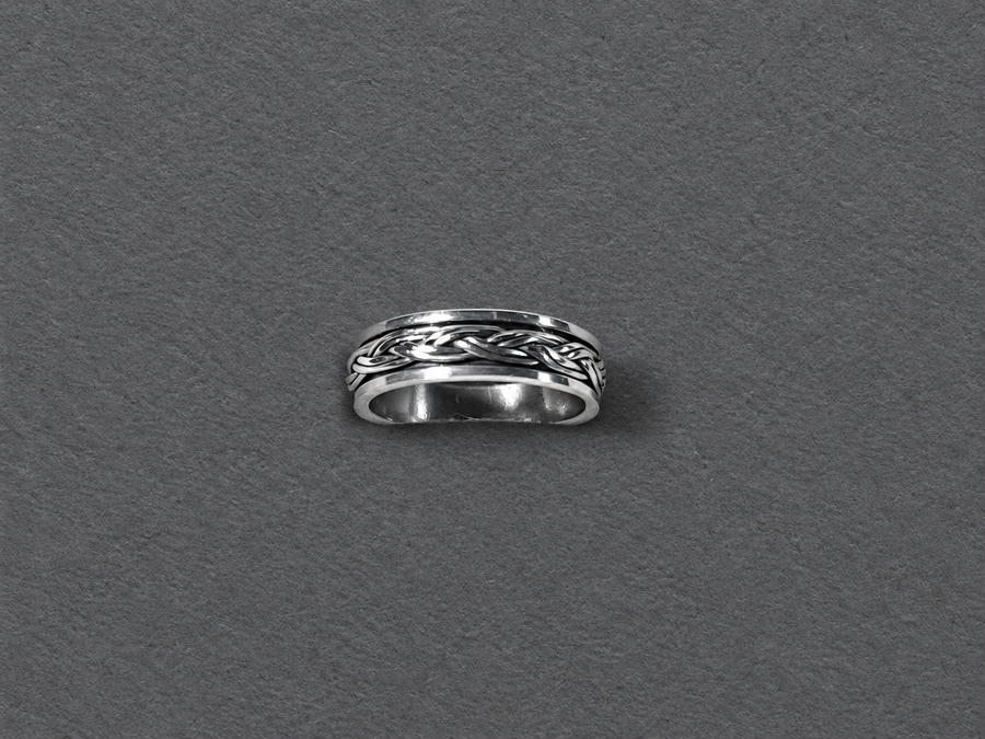 Silver Braided Ring