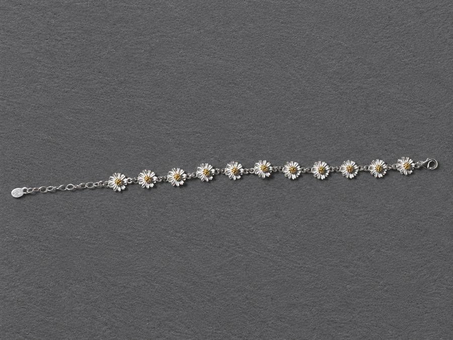 Silver Daisy Bracelet