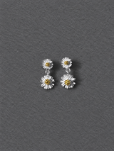 Silver Daisy Earrings