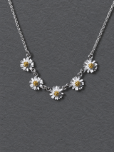 Silver Daisy Necklace