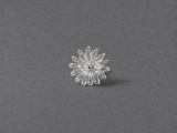Silver Floral Hairpin