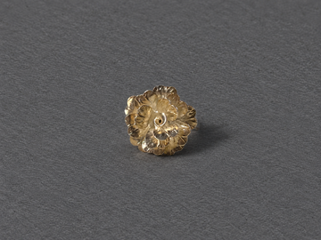 Silver floral ring