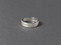 Silver hammered ring