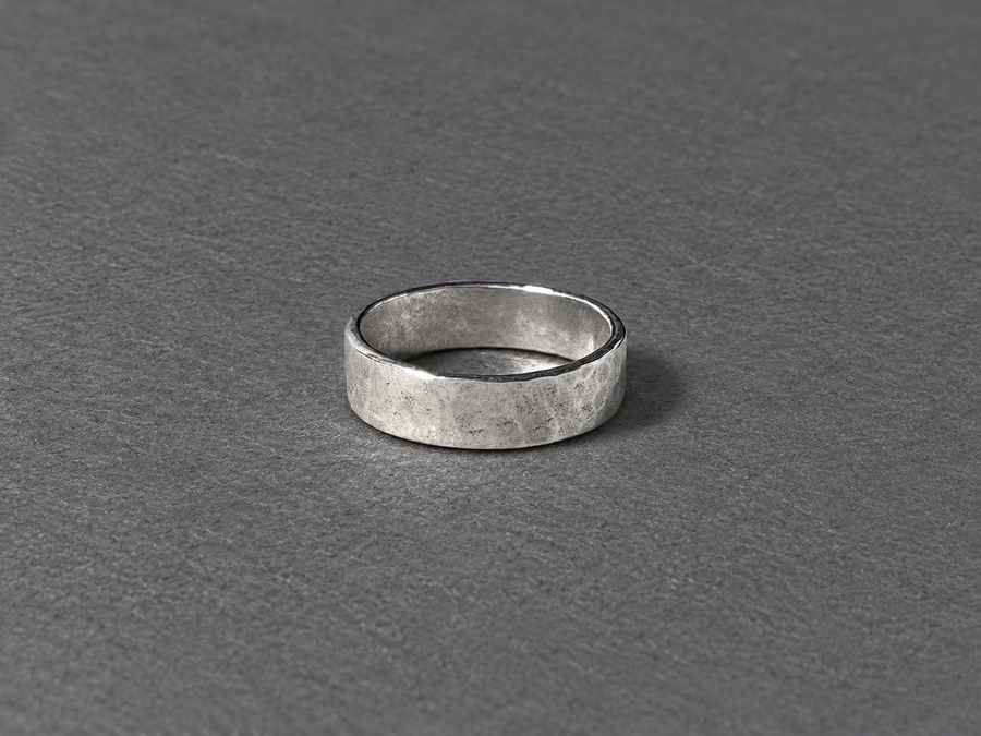 Silver Hammered Ring