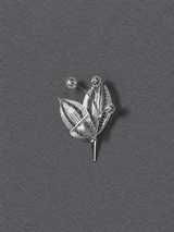Silver Leaf Brooch
