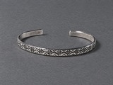 Silver Patterned Cuff Bracelet